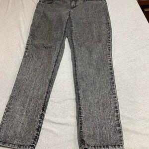 a.n.a wash black high-waisted straight-leg jeans women 12. SKU404